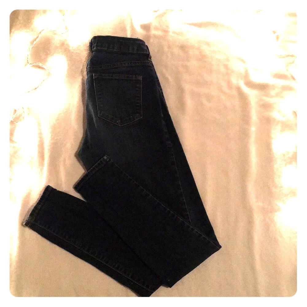 Dark blue jeans